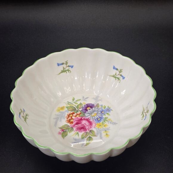 Vintage Shelley Fine Bone China Flower Bowl Pink Rose Pattern England - Picture 1 of 5